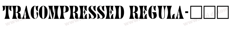 traCompressed regula字体转换
